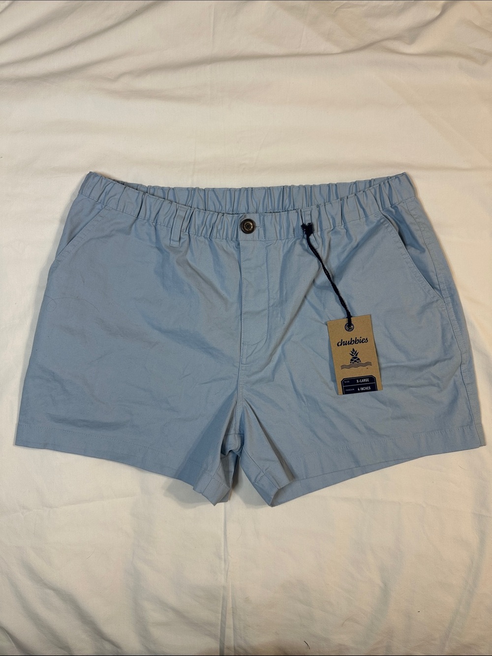 Chubbies Light Blue Elastic-Waist Hybrid The Altitude 4” - XL